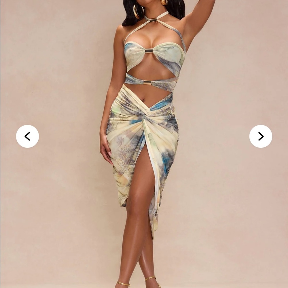 Fashion Nova Multicolor Midi Dress